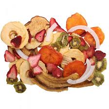 mixed dried sliced fruits